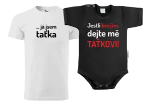 Sada tričká a body Ak plačem, dajte ma otcovi