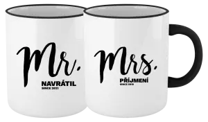 Sada hrnků Mr. & Mrs.