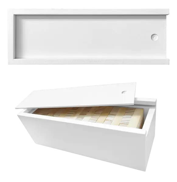 Vlastní návrh Jenga dřevěná věž v krabičce