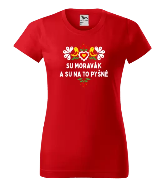 Dámské tričko Su Moravák a su na to pyšné.