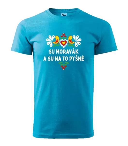 Pánské tričko Su Moravák a su na to pyšné.