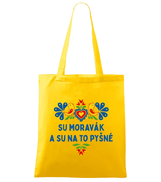 Látková taška Su Moravák a su na to pyšné.