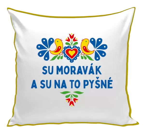 Polštář Su Moravák a su na to pyšné.