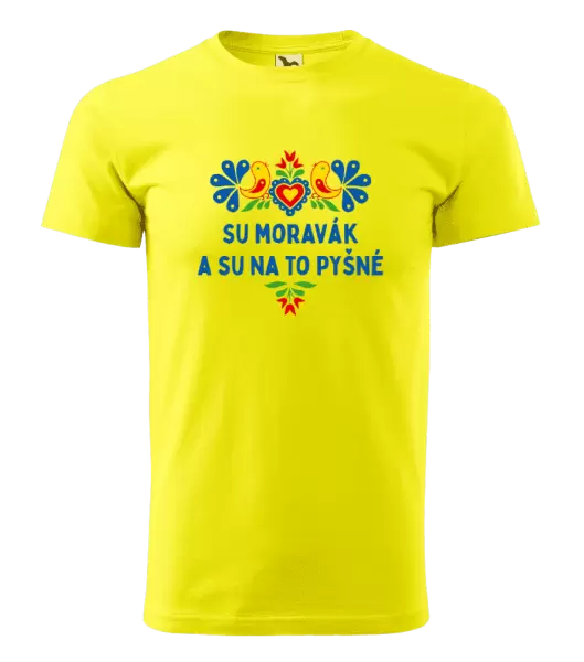 Pánské tričko Su Moravák a su na to pyšné.