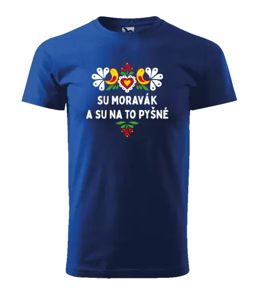 Pánské tričko Su Moravák a su na to pyšné.