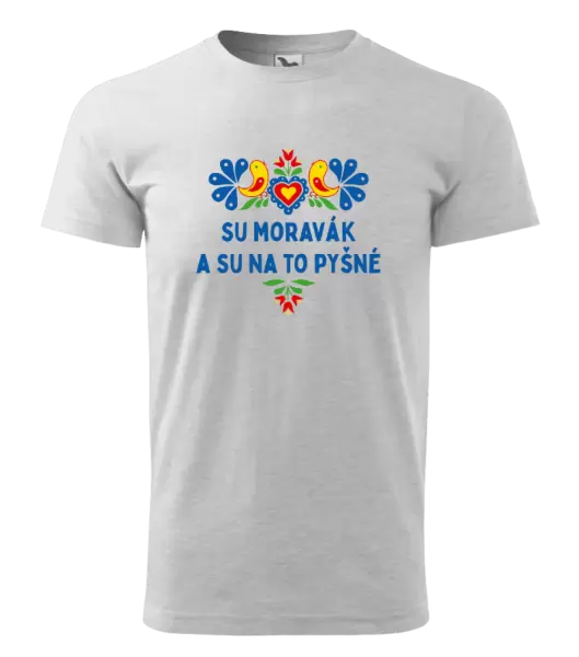 Pánské tričko Su Moravák a su na to pyšné.