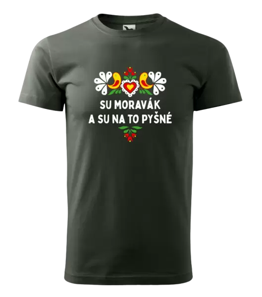 Pánské tričko Su Moravák a su na to pyšné.