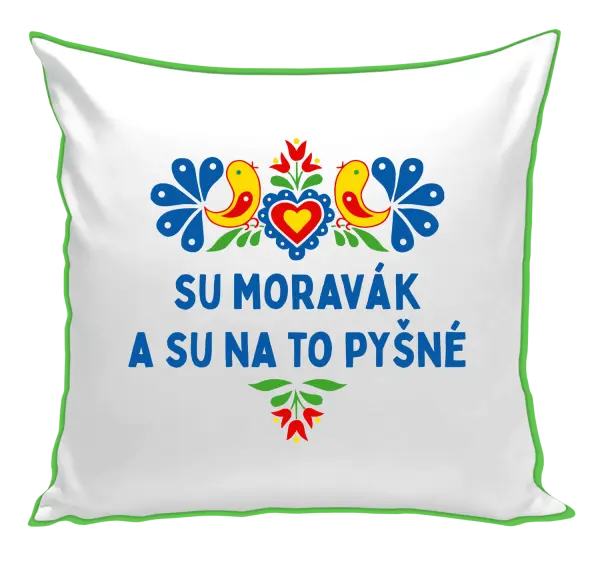 Polštář Su Moravák a su na to pyšné.