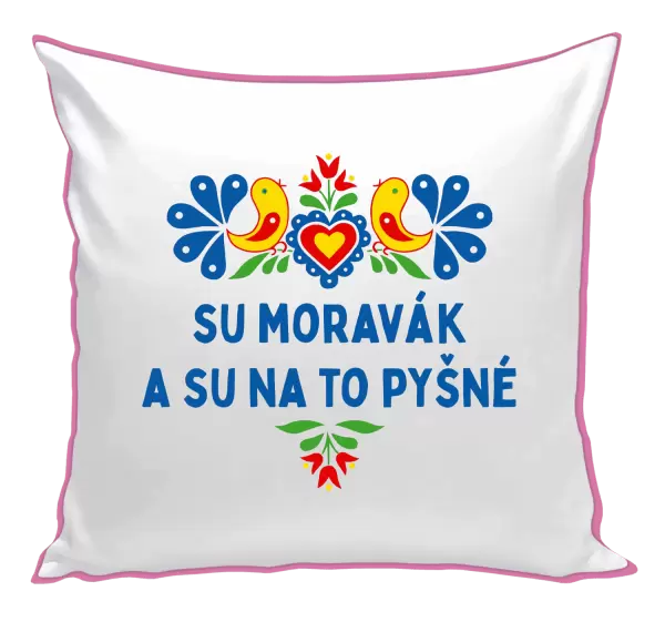 Polštář Su Moravák a su na to pyšné.
