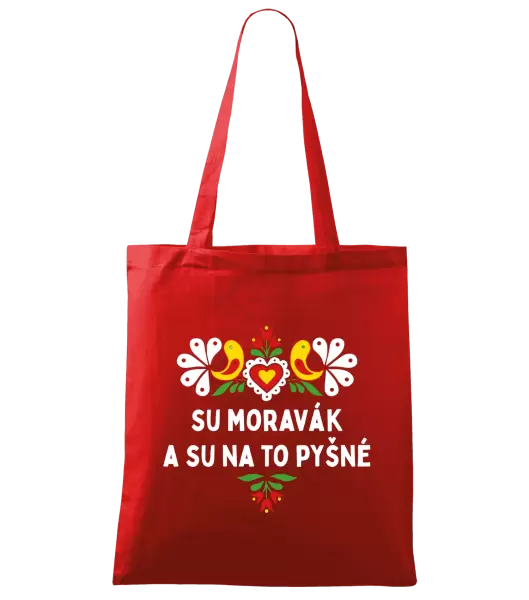 Látková taška Su Moravák a su na to pyšné.