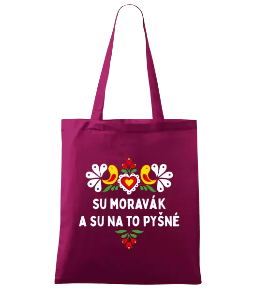 Látková taška Su Moravák a su na to pyšné.