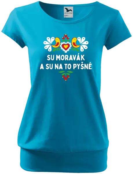 Dámské tričko Su Moravák a su na to pyšné.