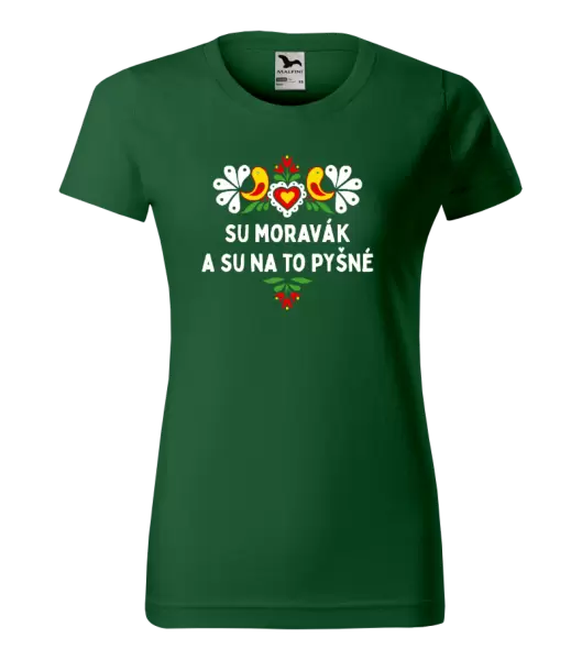 Dámské tričko Su Moravák a su na to pyšné.
