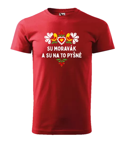 Pánské tričko Su Moravák a su na to pyšné.