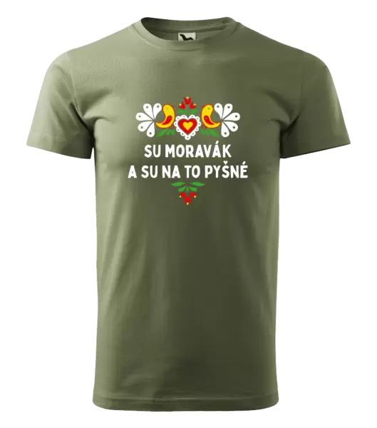 Pánské tričko Su Moravák a su na to pyšné.