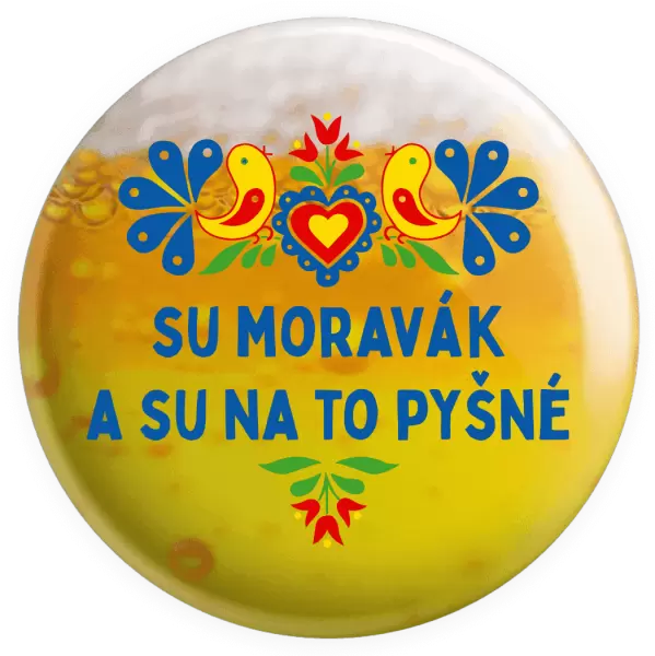 Placka Su Moravák a su na to pyšné.