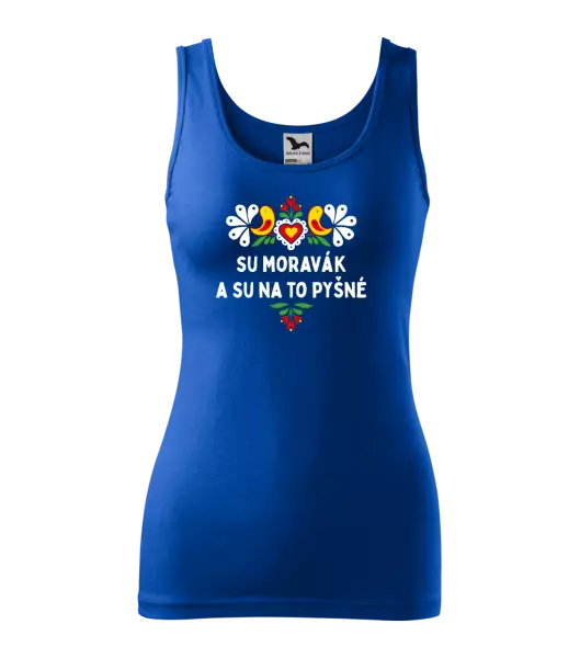 Dámské tílko Su Moravák a su na to pyšné.