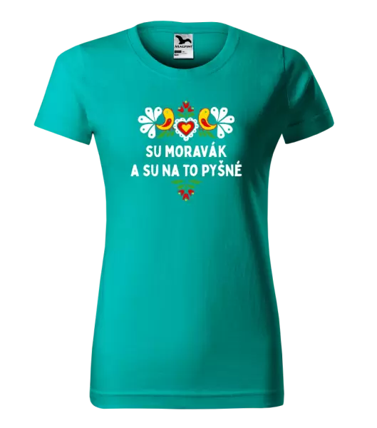 Dámské tričko Su Moravák a su na to pyšné.
