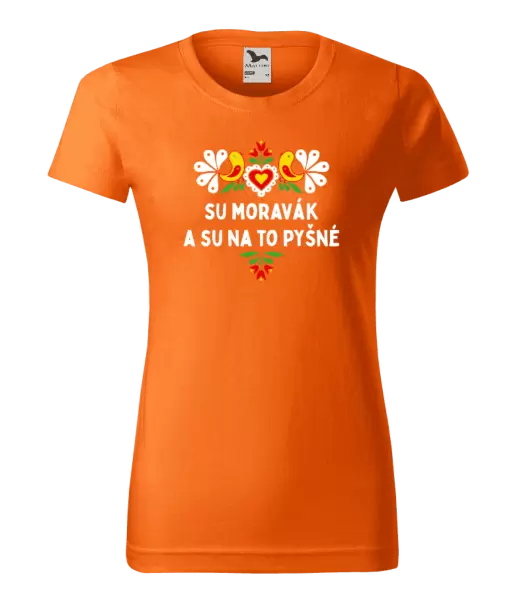 Dámské tričko Su Moravák a su na to pyšné.