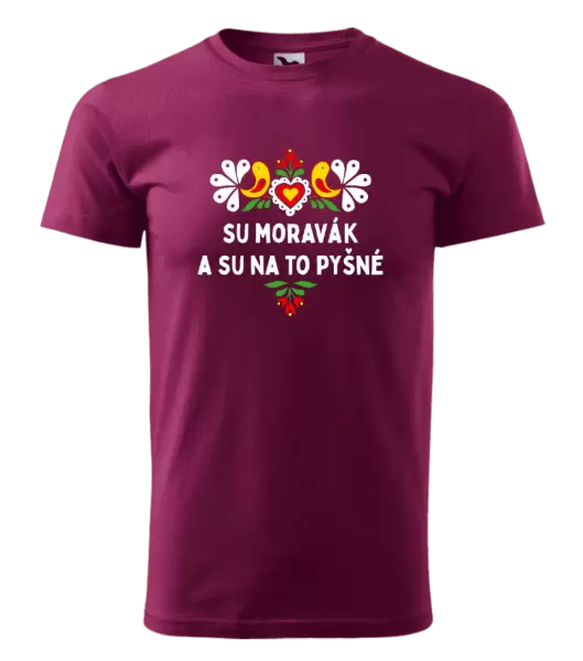 Pánské tričko Su Moravák a su na to pyšné.