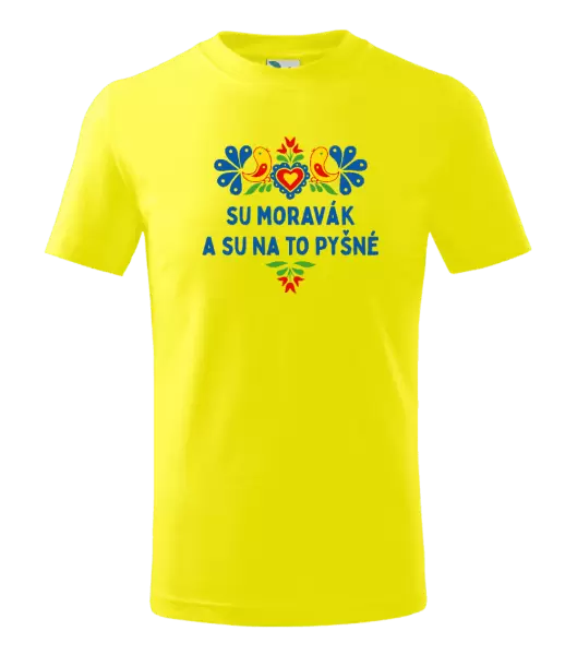 Dětské tričko Su Moravák a su na to pyšné.