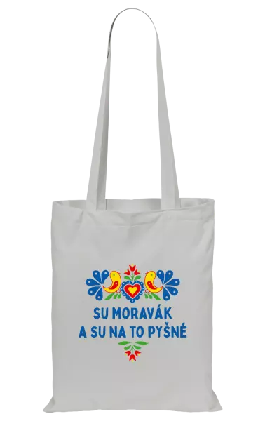 Látková taška Su Moravák a su na to pyšné.