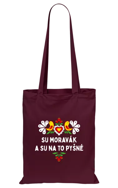 Látková taška Su Moravák a su na to pyšné.