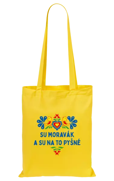 Látková taška Su Moravák a su na to pyšné.