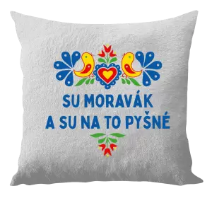 Polštář Su Moravák a su na to pyšné.
