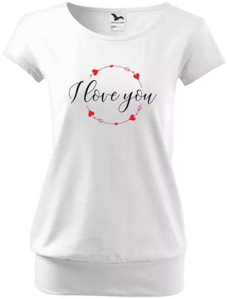 Dámske tričko I love you