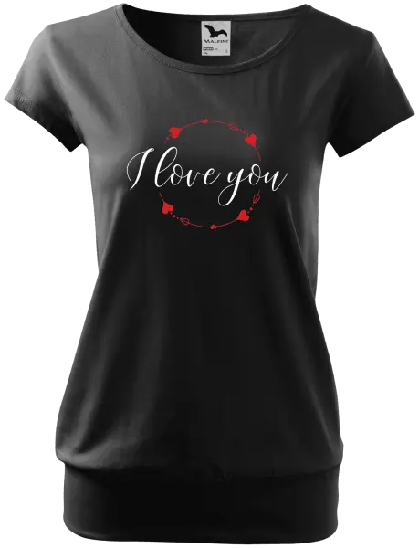 Dámske tričko I love you