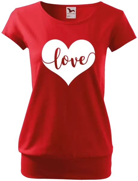 Dámske tričko Love in heart