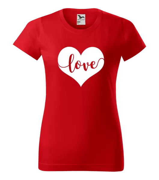 Dámske tričko Love in heart