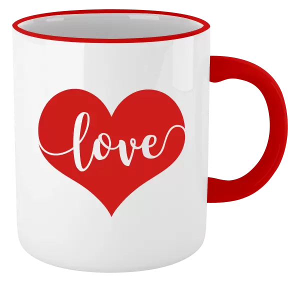 Hrnek Love in heart