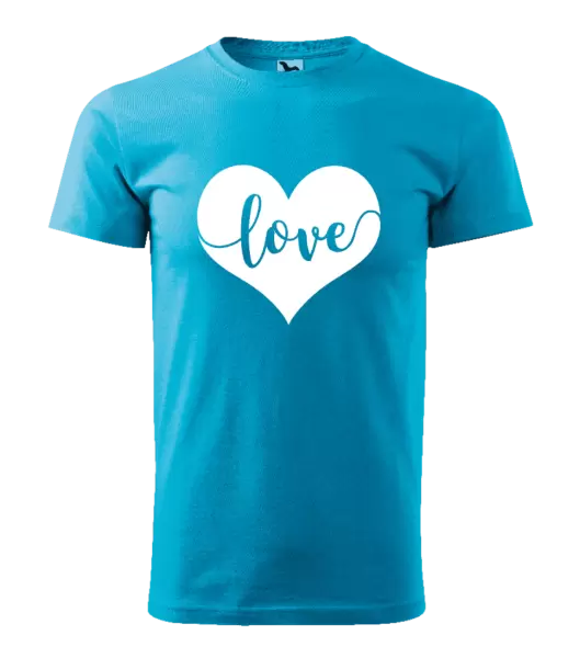 Pánské tričko Love in heart