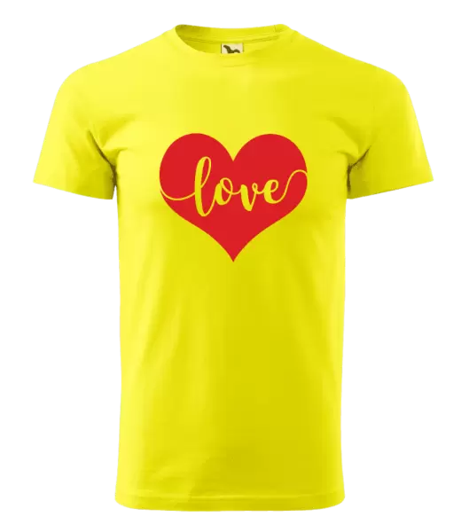 Pánské tričko Love in heart