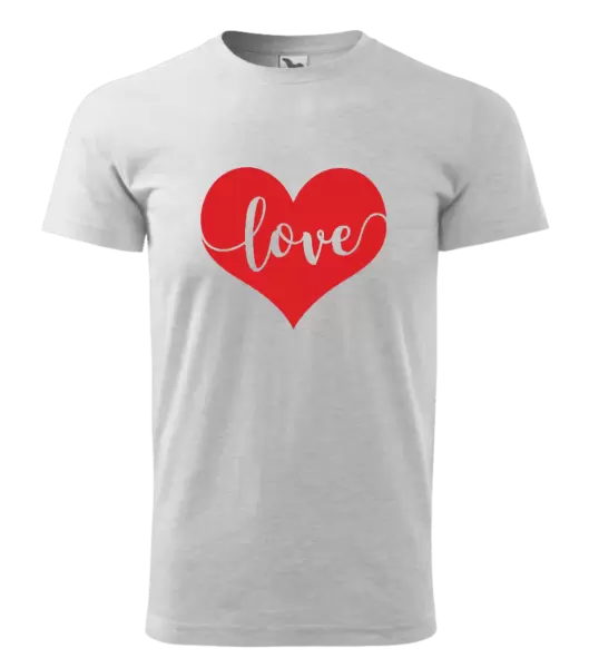 Pánské tričko Love in heart