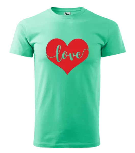 Pánské tričko Love in heart