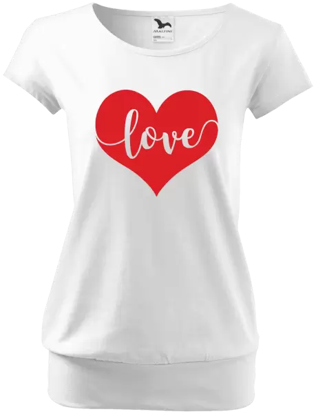 Dámske tričko Love in heart