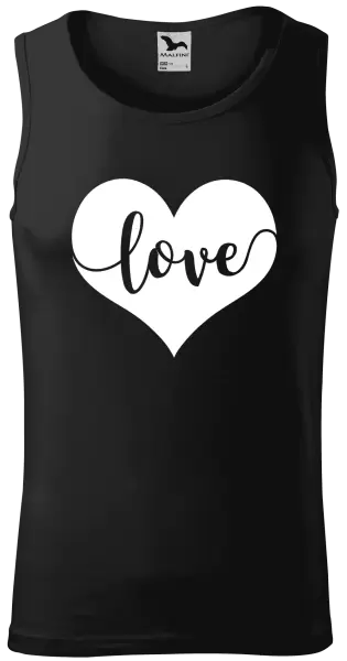 Pánské tílko Love in heart