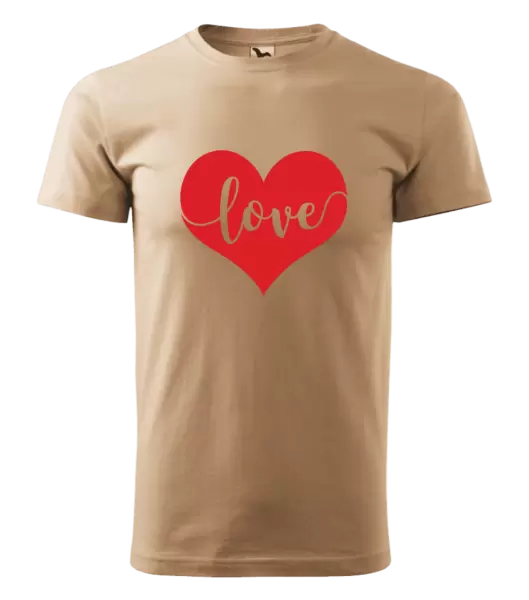 Pánské tričko Love in heart