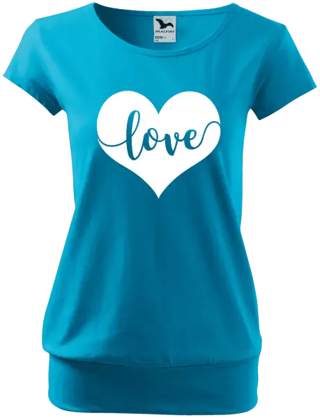 Dámske tričko Love in heart