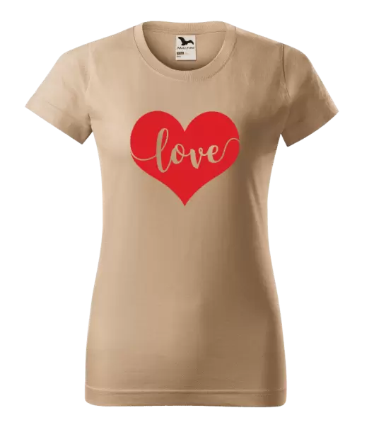 Dámské tričko Love in heart