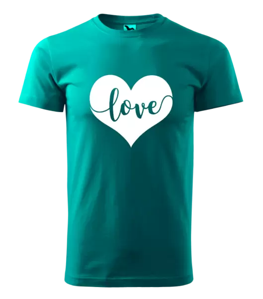 Pánské tričko Love in heart