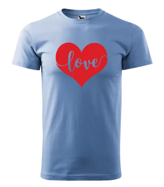 Pánské tričko Love in heart