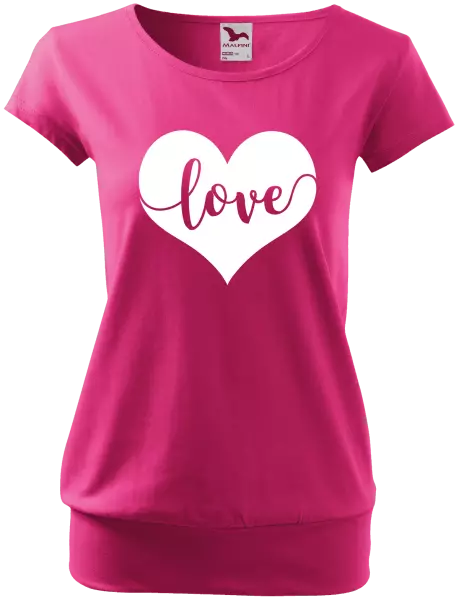 Dámské tričko Love in heart