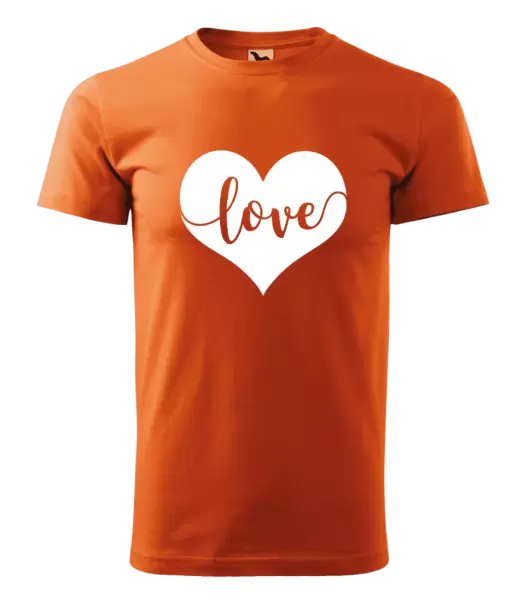 Pánské tričko Love in heart