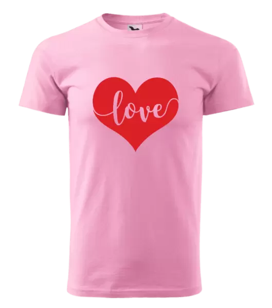Pánské tričko Love in heart