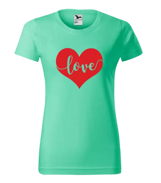 Dámské tričko Love in heart