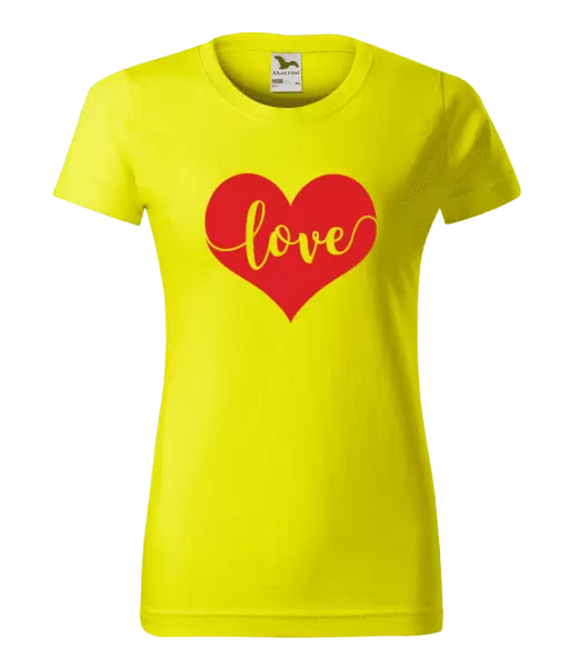 Dámske tričko Love in heart